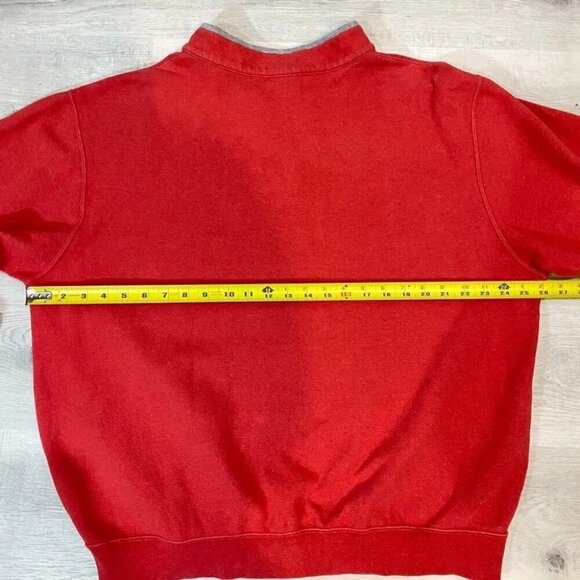 RARE Cypress Point Golf Club Pullover Men's 1/4 Zip Sweater Salmon Size XL - Picture 12 of 16